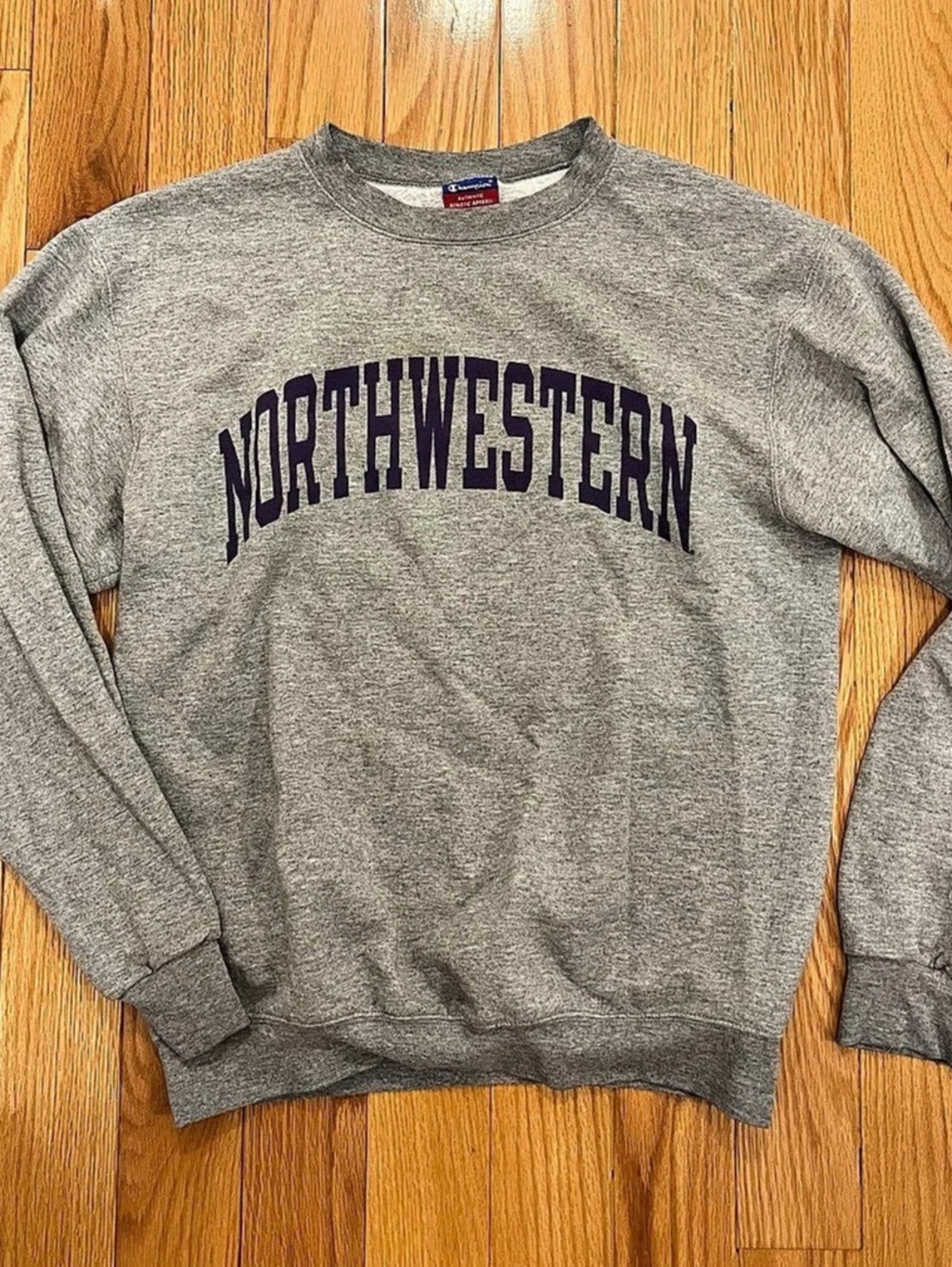 Champion Northwestern Wildcats Arch Logo Crewneck Sweatshirt Medium